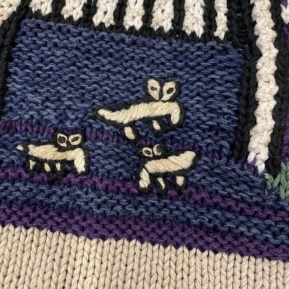 Vintage Handknit Linen and Cotton Sweater - Picture 4 of 11